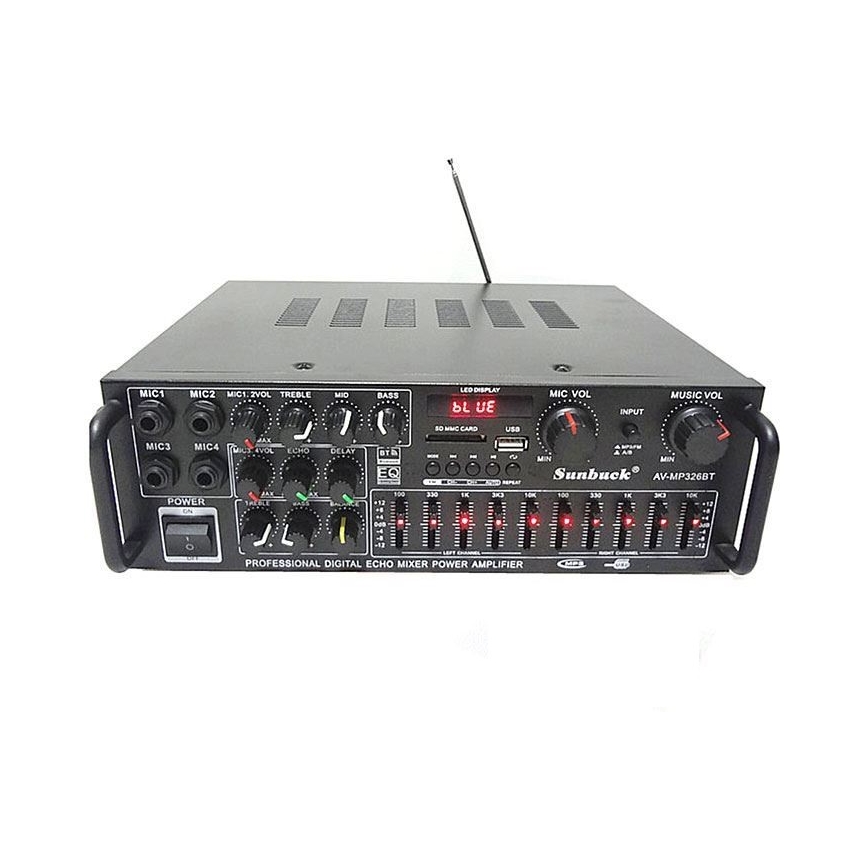 Amplificador com equalizador e leitor de MP3