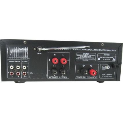 Amplificador com equalizador e leitor de MP3