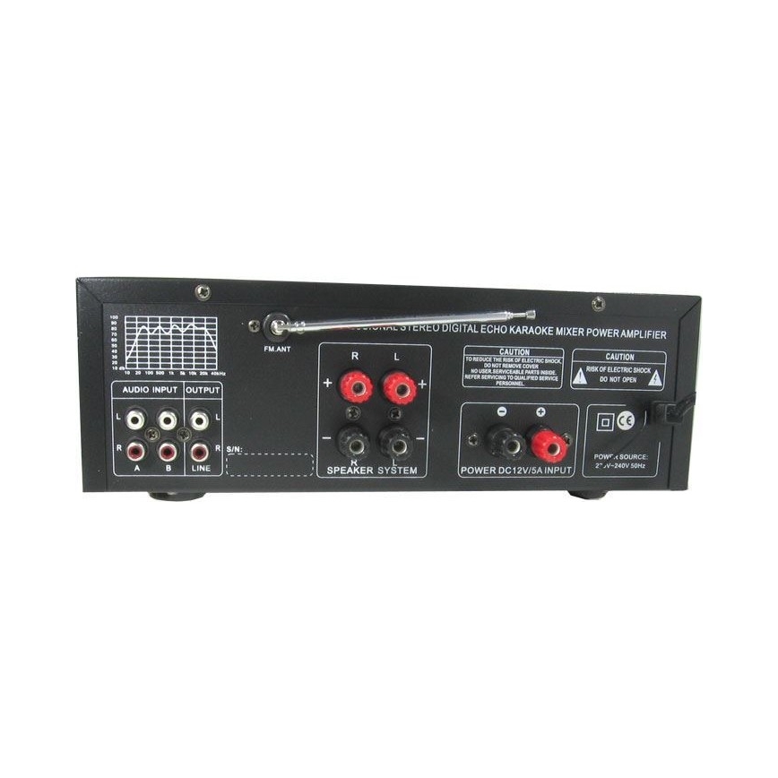 Amplificador com equalizador e leitor de MP3
