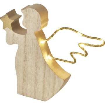 Anjo decorativo de Natal LED 8xLED/2xAAA