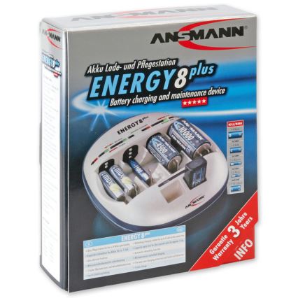Ansmann 08576 Energy 8 Plus - carregador de bateria