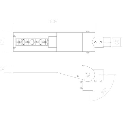 APLED - Candeeiro de rua LED FLEXIBO LED/19W/90-265V IP65