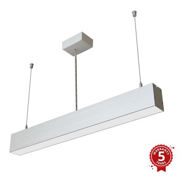 APLED - Candelabro suspenso LED LOOK LED/23W/230V 4000K 60 cm prateado