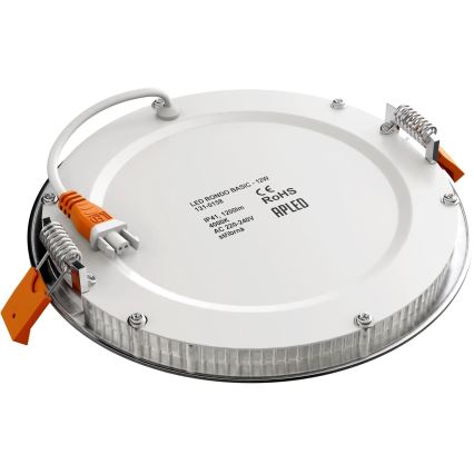 APLED - Foco de encastrar LED para casa de banho  RONDO LED/12W/230V IP40 diâmetro 17 cm cromado mate