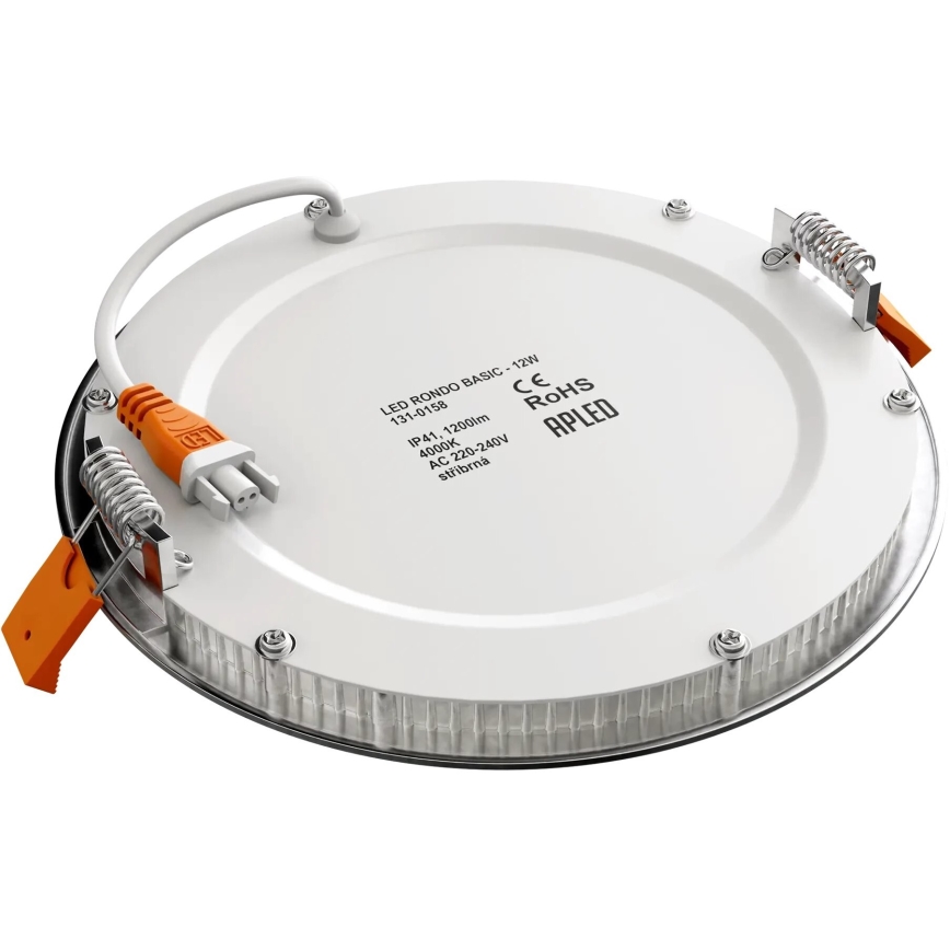 APLED - Foco de encastrar LED para casa de banho  RONDO LED/12W/230V IP40 diâmetro 17 cm cromado mate