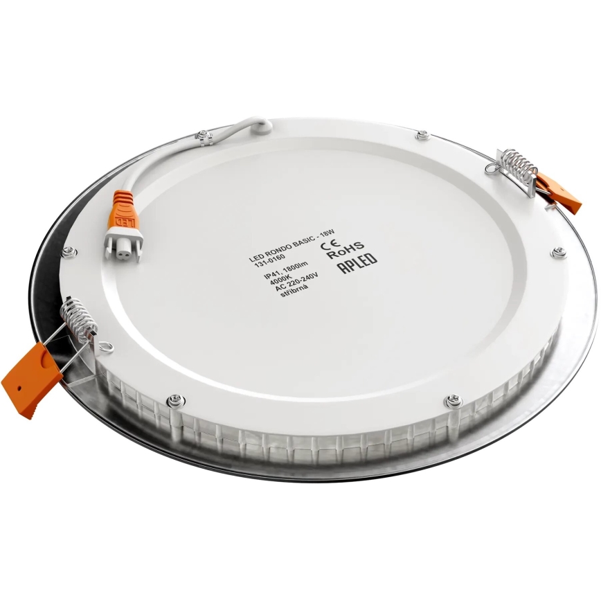 APLED - Foco de encastrar LED para casa de banho  RONDO LED/18W/230V IP40 diâmetro 22,5 cm cromado mate