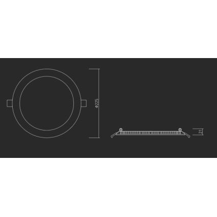 APLED - Foco de encastrar LED para casa de banho  RONDO LED/18W/230V IP40 diâmetro 22,5 cm cromado mate