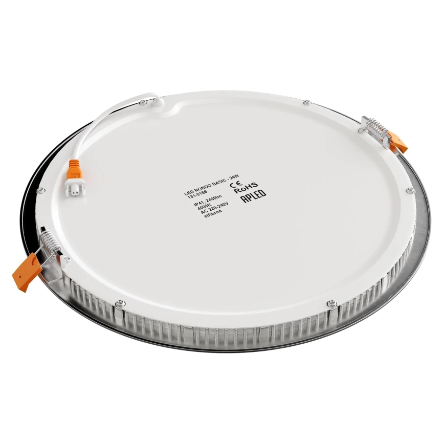 APLED - Foco de encastrar LED para casa de banho  RONDO LED/24W/230V IP40 diâmetro 30 cm cromado mate