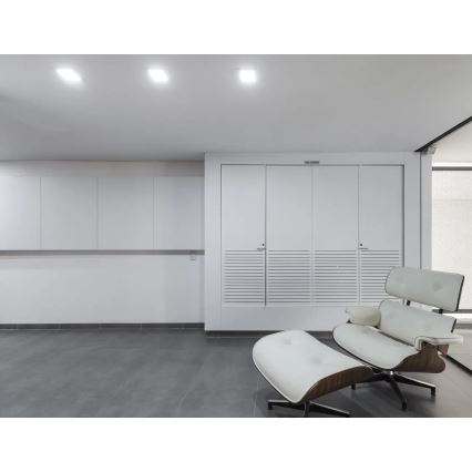 APLED - Foco de encastrar LED para casa de banho  SQUARE LED/12W/230V IP40 17x17 cm branco