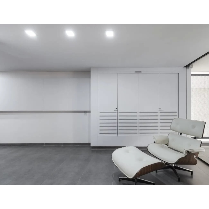APLED - Foco de encastrar LED para casa de banho  SQUARE LED/12W/230V IP40 17x17 cm branco
