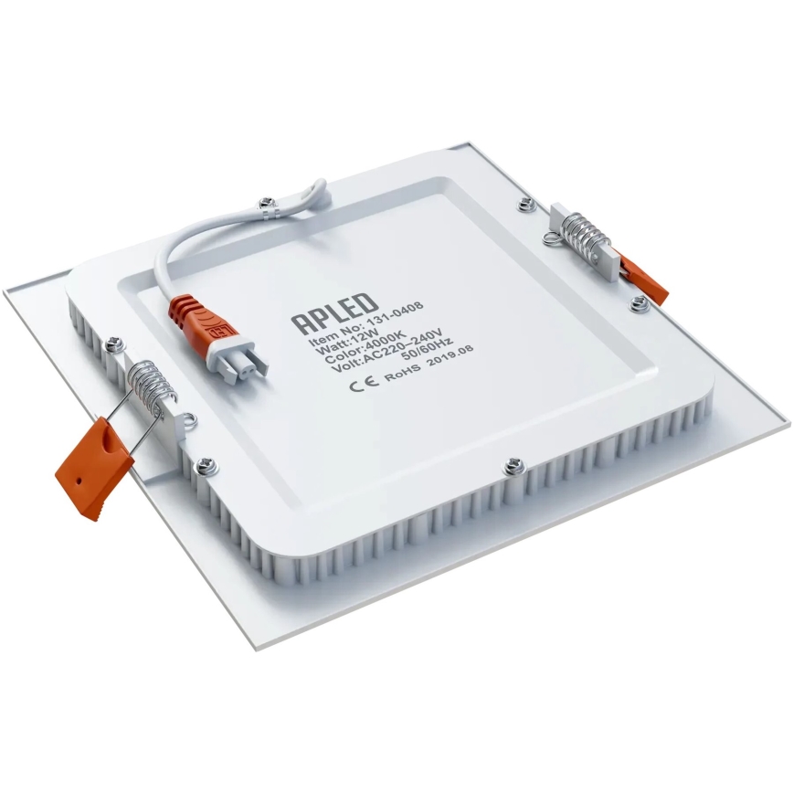 APLED - Foco de encastrar LED para casa de banho  SQUARE LED/12W/230V IP40 17x17 cm branco