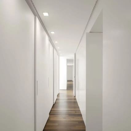 APLED - Foco de encastrar LED SQUARE SLIM LED/8W/230V 9x9 cm branco