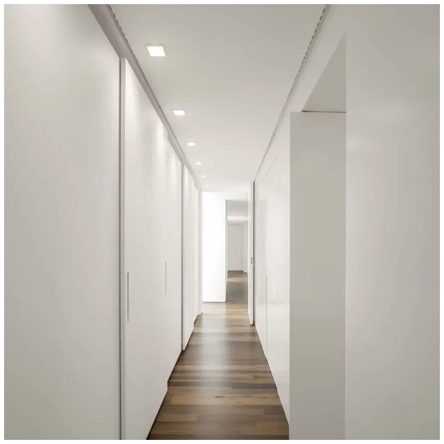 APLED - Foco de encastrar LED SQUARE SLIM LED/8W/230V 9x9 cm branco