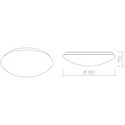 APLED - Iluminação de teto LED LENS P TRICOLOR LED/24W/230V IP41 2700 - 6500K 1680lm
