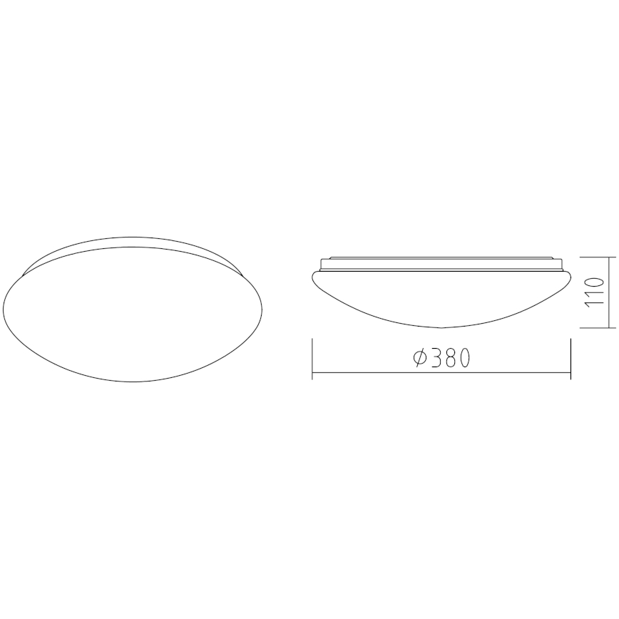 APLED - Iluminação de teto LED LENS P TRICOLOR LED/24W/230V IP41 2700 - 6500K 1680lm