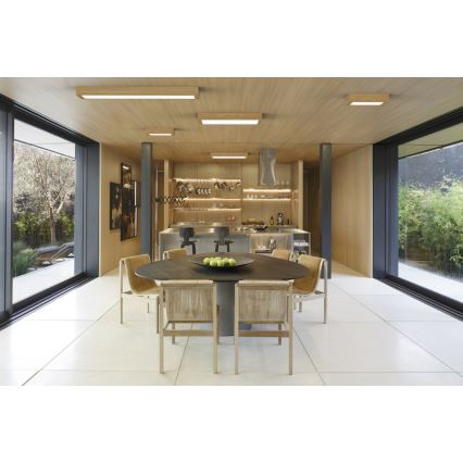 APLED - Iluminação de teto LED QUADRA LED/24W/230V carvalho