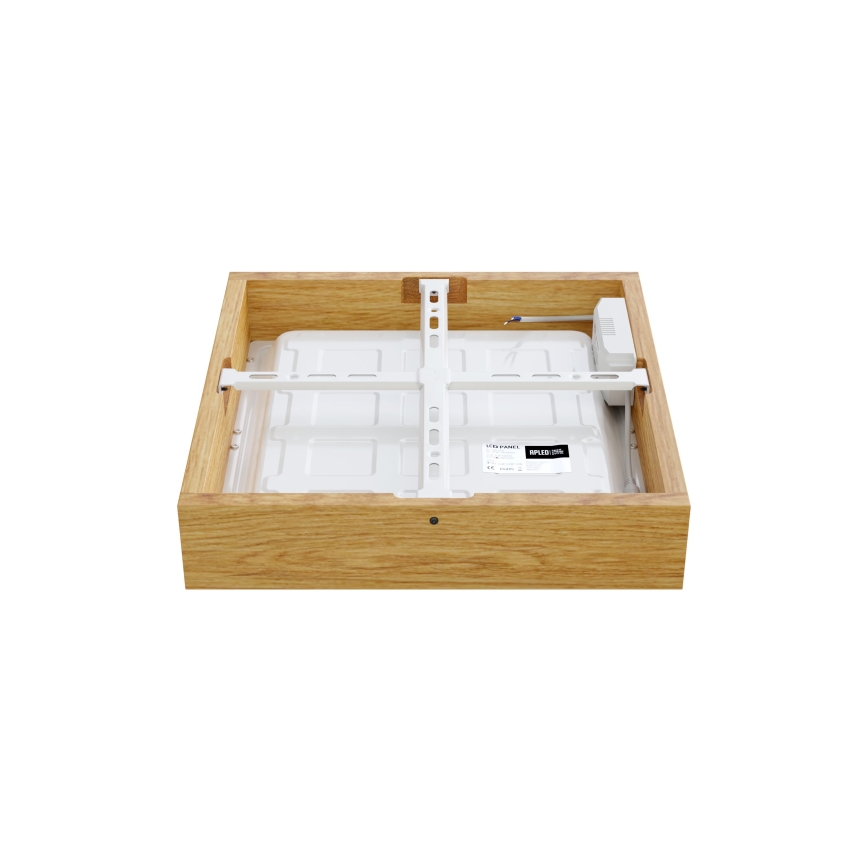 APLED - Iluminação de teto LED QUADRA LED/24W/230V carvalho