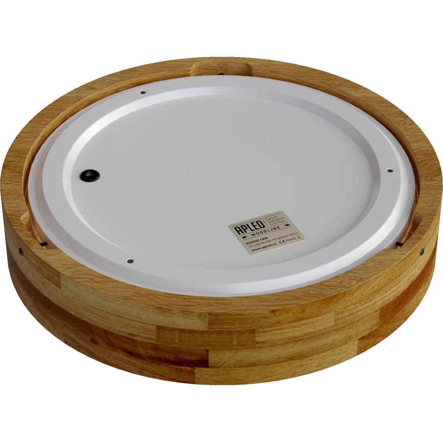 APLED - Iluminação de teto LED RONDO LED/24W/230V d. 30 cm madeira