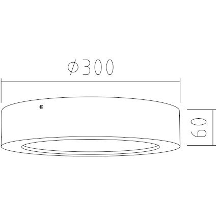 APLED - Iluminação de teto LED RONDO LED/24W/230V d. 30 cm madeira