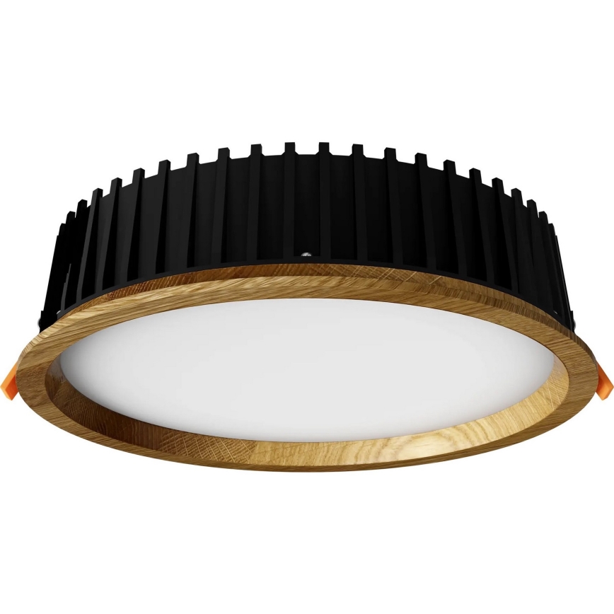 APLED - Foco de encastrar LED RONDO WOODLINE LED/18W/230V 3000K diâmetro 26 cm carvalho madeira maciça