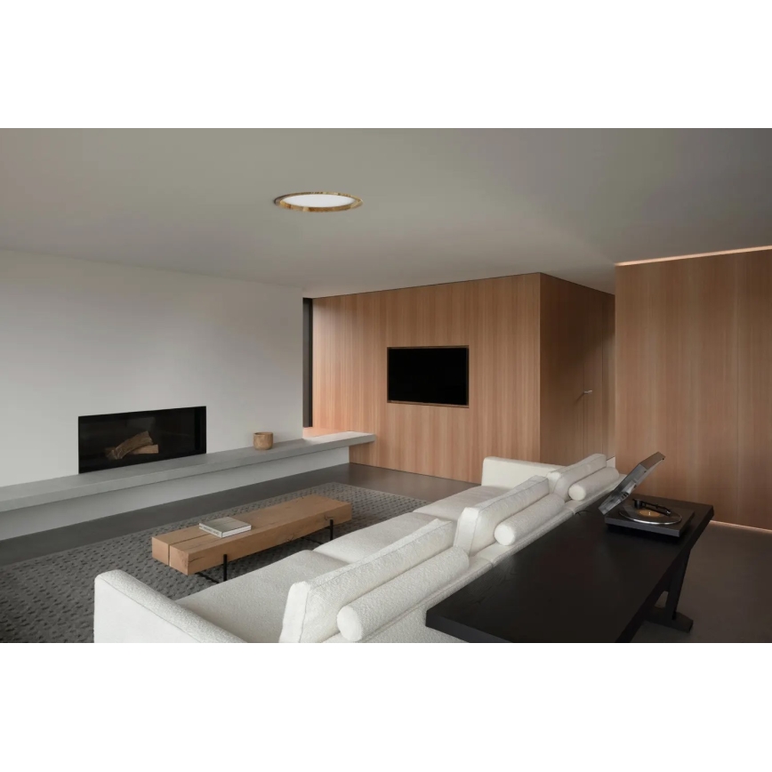 APLED - Foco de encastrar LED RONDO WOODLINE LED/18W/230V 3000K diâmetro 26 cm cinza madeira maciça