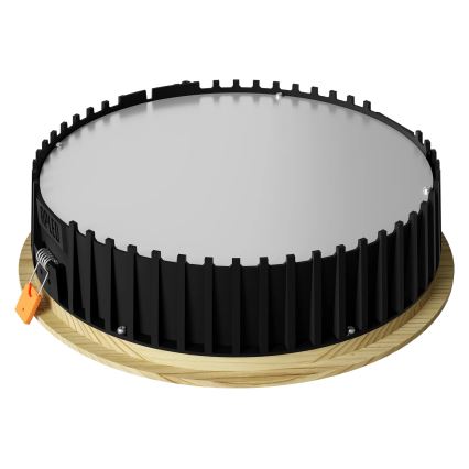 APLED - Foco de encastrar LED RONDO WOODLINE LED/18W/230V 3000K diâmetro 26 cm pinho madeira maciça