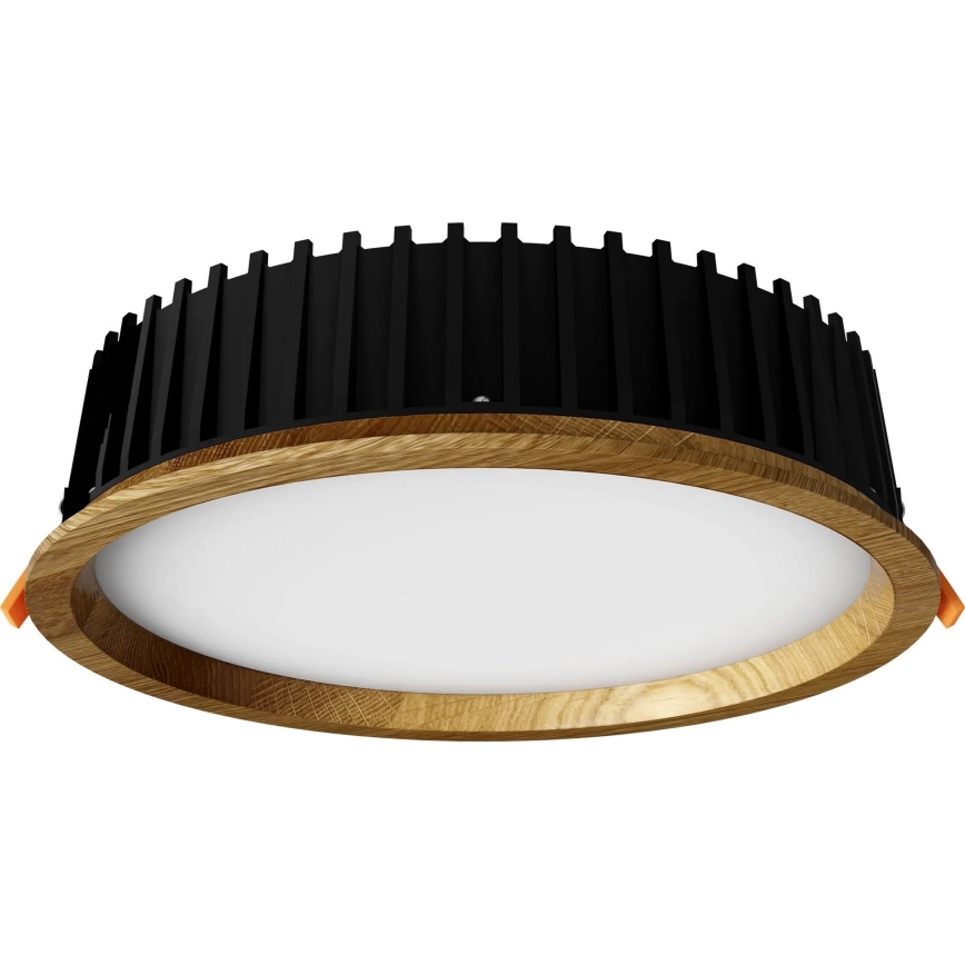 APLED - Foco de encastrar LED RONDO WOODLINE LED/18W/230V 4000K diâmetro 26 cm carvalho madeira maciça