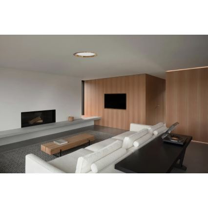 APLED - Foco de encastrar LED RONDO WOODLINE LED/18W/230V 4000K diâmetro 26 cm cinza madeira maciça