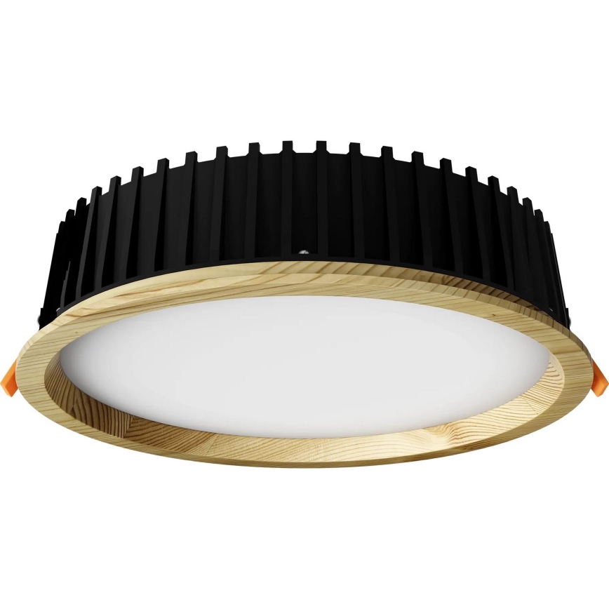 APLED - Foco de encastrar LED RONDO WOODLINE LED/18W/230V 4000K diâmetro 26 cm pinho madeira maciça