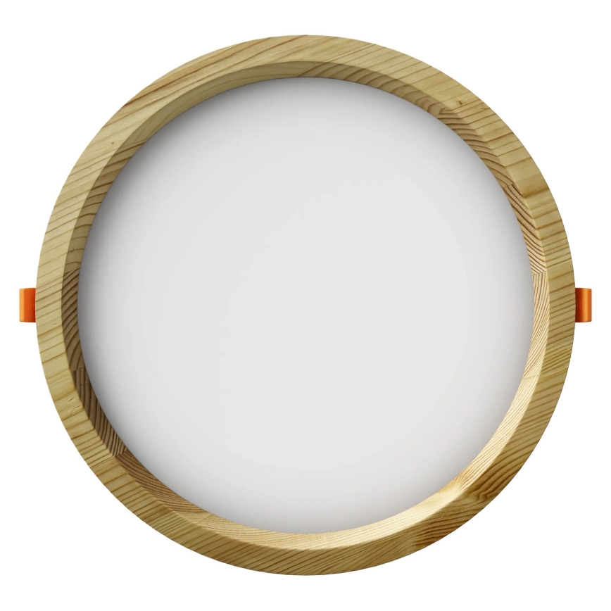 APLED - Foco de encastrar LED RONDO WOODLINE LED/18W/230V 4000K diâmetro 26 cm pinho madeira maciça