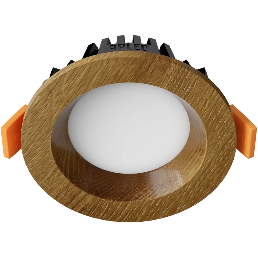 APLED - Foco de encastrar LED RONDO WOODLINE LED/3W/230V 3000K diâmetro 9 cm carvalho madeira maciça
