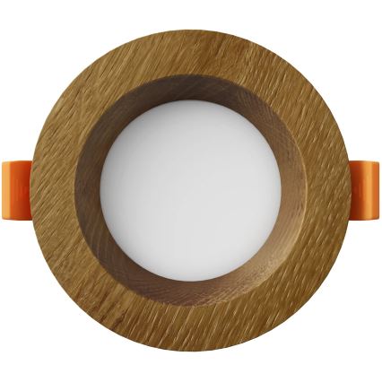 APLED - Foco de encastrar LED RONDO WOODLINE LED/3W/230V 3000K diâmetro 9 cm carvalho madeira maciça