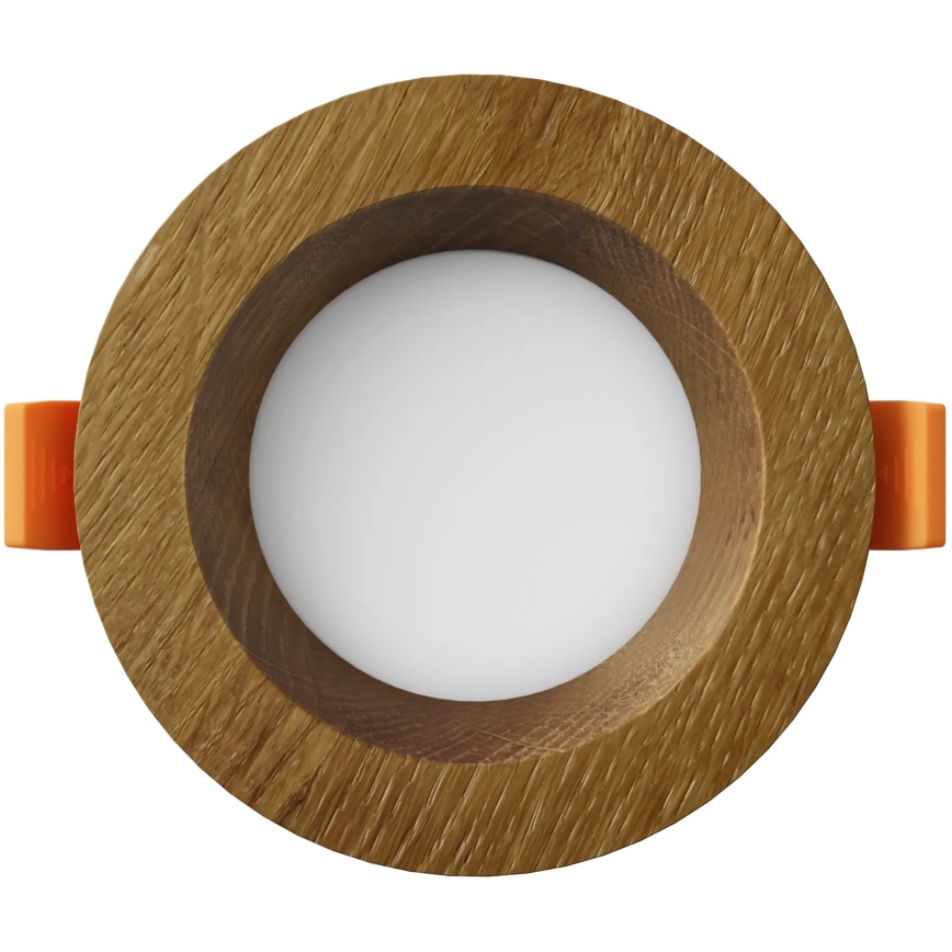 APLED - Foco de encastrar LED RONDO WOODLINE LED/3W/230V 3000K diâmetro 9 cm carvalho madeira maciça