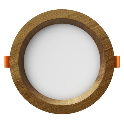 APLED - Foco de encastrar LED RONDO WOODLINE LED/6W/230V 3000K diâmetro 15 cm carvalho madeira maciça