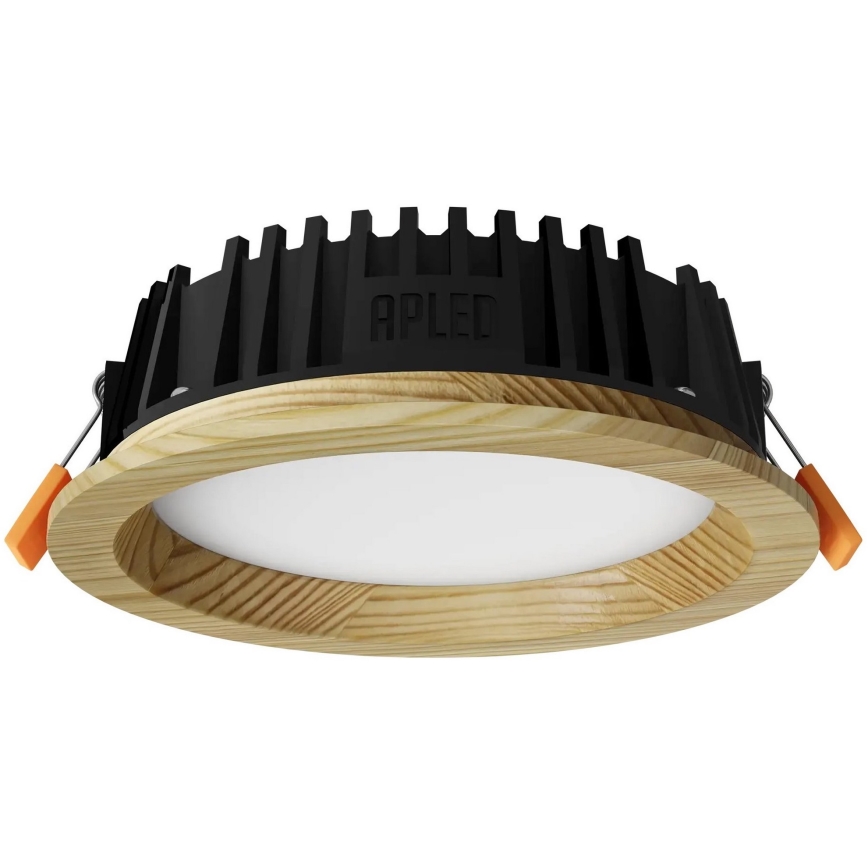 APLED - Foco de encastrar LED RONDO WOODLINE LED/6W/230V 3000K diâmetro 15 cm pinho madeira maciça