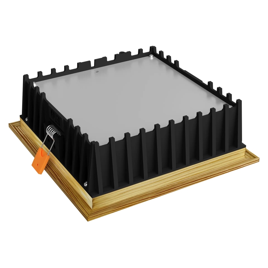 APLED - Foco de encastrar LED SQUARE WOODLINE LED/12W/230V 3000K 17x17 cm pinho madeira maciça