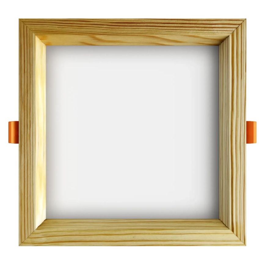 APLED - Foco de encastrar LED SQUARE WOODLINE LED/12W/230V 4000K 17x17 cm pinho madeira maciça
