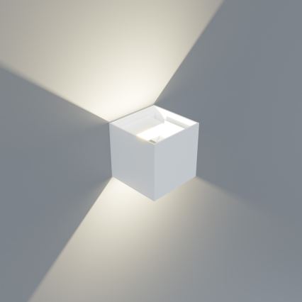 APLED - Luz de parede LED de exterior CUBE 2xLED/3W/230V IP65