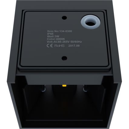 APLED - Luz de parede LED de exterior CUBE 2xLED/3W/230V IP65