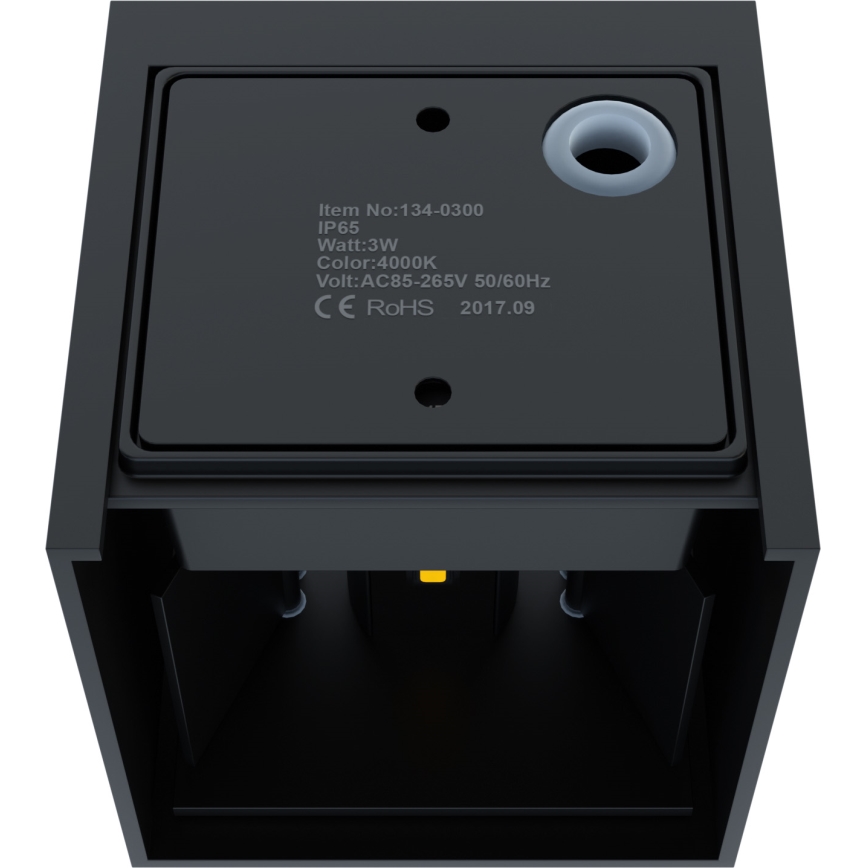 APLED - Luz de parede LED de exterior CUBE 2xLED/3W/230V IP65