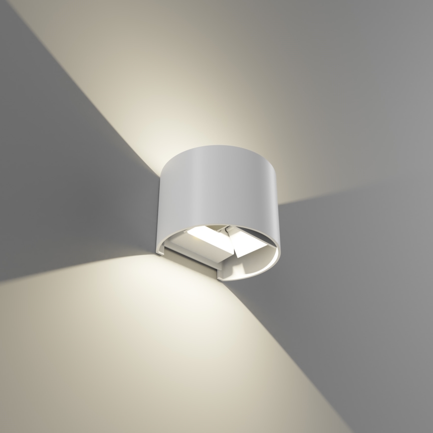 APLED - Luz de parede LED de exterior OVAL 2xLED/3W/230V IP65