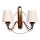 Aplique CLASSIC 2xE27/40W/230V bronze/bege