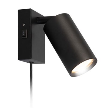Aplique de parede CELE 1xGU10/30W/230V preto