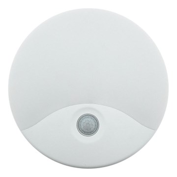 Aplique de parede exterior com LED e sensor de movimento, 18W/230V, IP44, branco