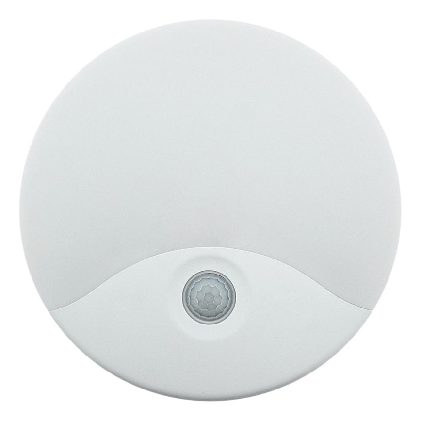 Aplique de parede exterior com LED e sensor de movimento, 18W/230V, IP44, branco