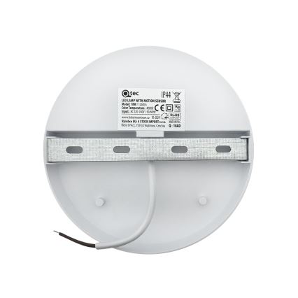 Aplique de parede exterior com LED e sensor de movimento, 18W/230V, IP44, branco