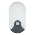 Aplique de parede exterior com sensor de movimento LED/18W/230V IP44 antracite