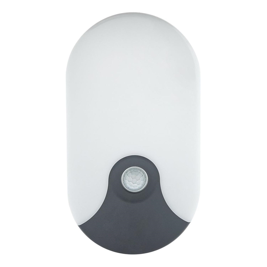 Aplique de parede exterior com sensor de movimento LED/18W/230V IP44 antracite