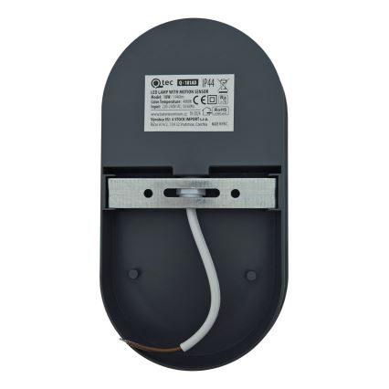Aplique de parede exterior com sensor de movimento LED/18W/230V IP44 antracite