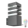 Aplique de parede exterior LED RGBW dimerizável TEKSAS 1xE27/12W/230V 2700-6500K Wi-Fi IP44 antracite